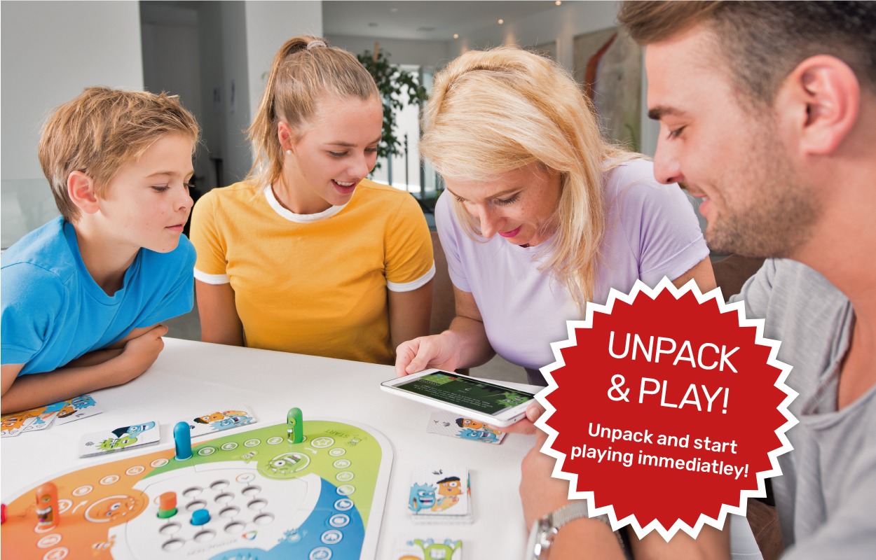 Family unpack and play party game Interaction