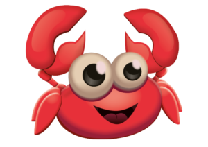 Scubi Charakter Krabbi Krabbe