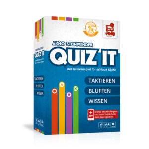 Quiz It - Das Wissensspiel für schlaue Köpfe! 3D Spielebox